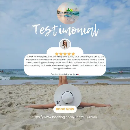 Beachfront Blue Wave In Private Qerret, Albania * 格勒姆