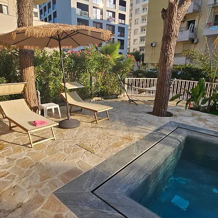 Villa Beachfront Blue Wave With A Private Pool In Qerret, Albania Golem (Tirana)